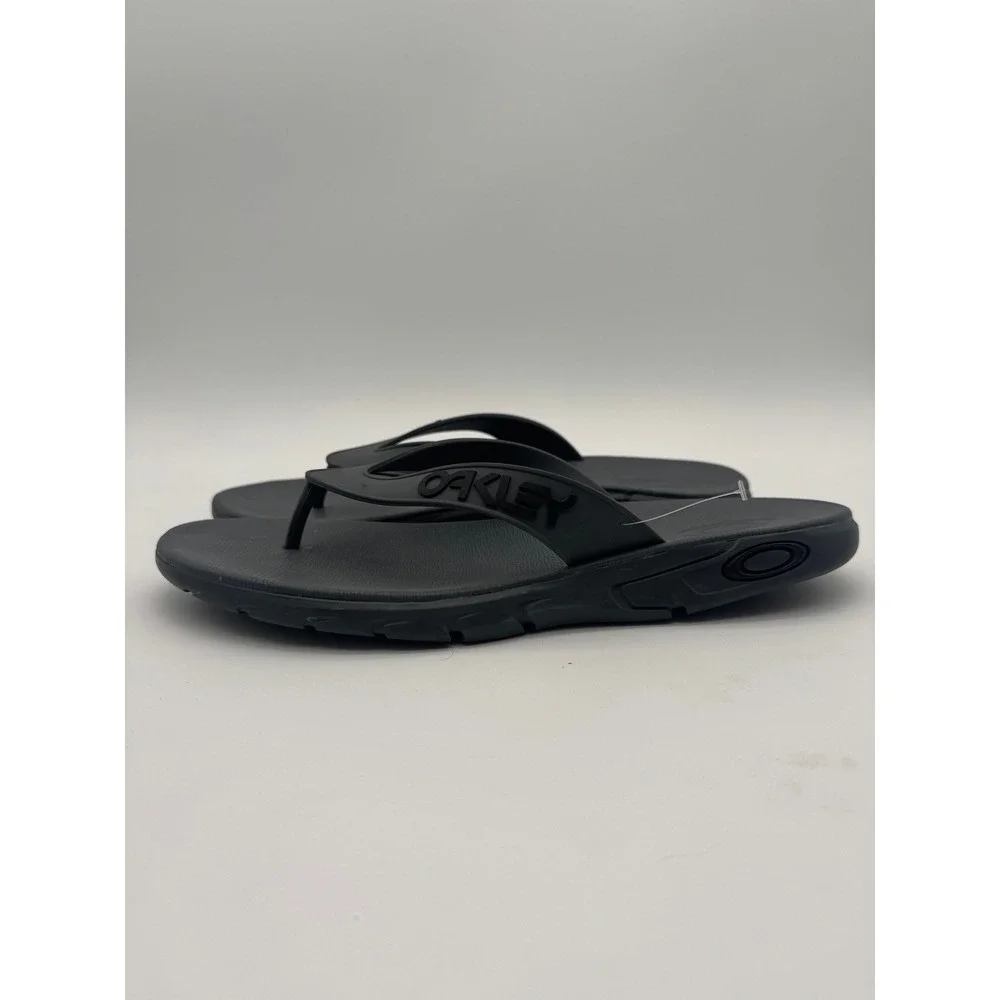 Oakley Flip Flops Black Men's US 12 Thong‎ Sandals Comfort Casual